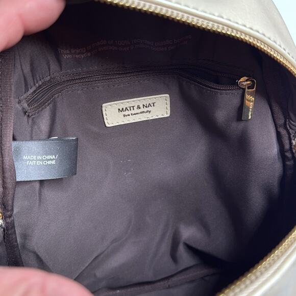 Matt & Nat Aries Vegan Backpack in Ivory main image 7